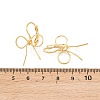 Bowknot Brass Leverback Earrings EJEW-A150-04C-G-5