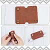 2Pcs 2 Colors Wide Imitation Leather Cable Keepers AJEW-GF0006-46-6
