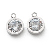304 Stainless Steel Rhinestone Charms STAS-Z009-16P-1