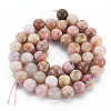 Natural Pink Opal Beads Strands G-R446-8mm-09-2