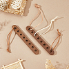 2Pcs 30CM Flat Suede Cord WCOR-FH0001-01-4