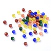 Baking Paint Crackle Glass Beads DGLA-X0006-6mm-07-2