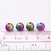 Spray Painted Acrylic Beads PB25P9284-4