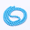 Painted Glass Bead Strands DGLA-S071-8mm-12-3