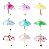 18Pcs 9 Style Printed Acrylic Pendants KY-LS0001-28-1