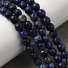 Natural Dyed Lapis Lazuli Beads Strands G-G059-6mm-8