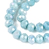 Anti-Tarnish Electroplate Rondelle Glass Beads Strands EGLA-T021-3mm-17-07-3