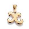 304 Stainless Steel Pendants STAS-F202-16G-X-2