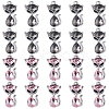 20Pcs 2 Colors UV Plating Alloy Enamel Pendants ENAM-SC0003-98-1