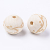 Unfinished Natural Wood European Beads LS-WOOD-S057-018B-2