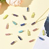 20Pcs 5 Styles Natural & Synthetic Gemstone Pendants PALLOY-YW00084-4