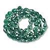 Electroplate Glass Beads Strands EGLA-D015-12x8mm-M-2