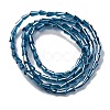Transparent Electroplate Glass Beads Strands EGLA-H107-02A-PL02-4