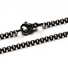 304 Stainless Steel Box Chain  Necklaces STAS-L164-04B-1