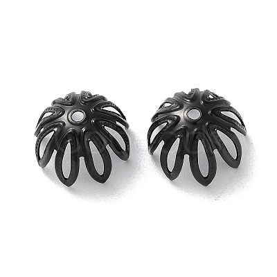 Ion Plating(IP) 304 Stainless Steel Bead Caps STAS-Z062-02EB-1