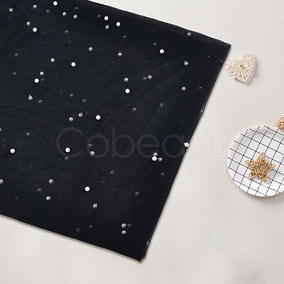 Polyester with Plastic Pearl Fabric AJEW-WH20006-271-1