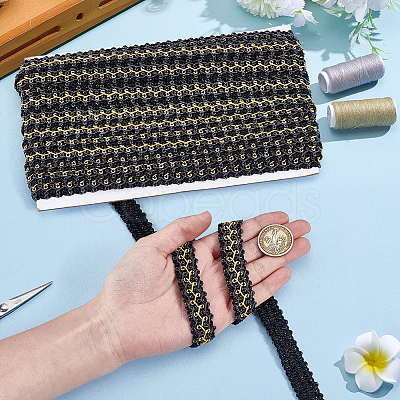 Polyester Lace Trim OCOR-WH0109-356B-1