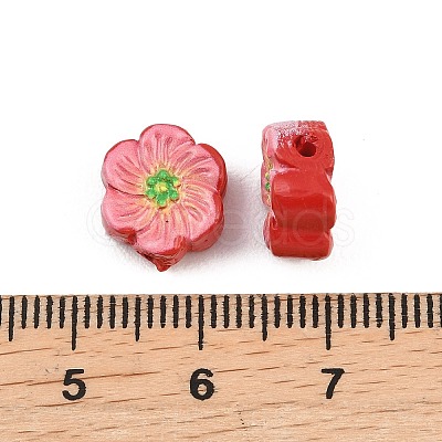Printed Cinnabar Beads CARL-A001-01B-1
