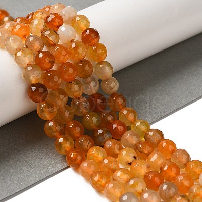 Dyed & Heated Natural Dragon Veins Agate Beads Strands G-P539-A01-19-1