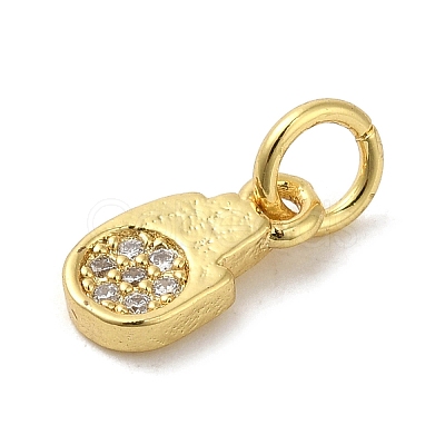 Brass Micro Pave Cubic Zirconia Charms KK-M283-13A-01-1