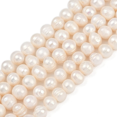 Natural Cultured Freshwater Pearl Beads Strands PEAR-I007-07J-08A-1