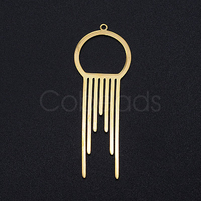 201 Stainless Steel Big Filigree Pendants STAS-T049-T700-2-1