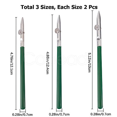 Gorgecraft 6Pcs 3 Style Art Ruling Pen TOOL-GF0003-30-1