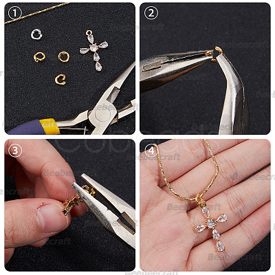 12Pcs 2 Styles 925 Sterling Silver Locking Jump Ring STER-BBC0008-13-1
