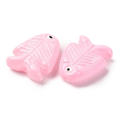 Transparent Glass Enamel Beads LAMP-U004-06-02-1