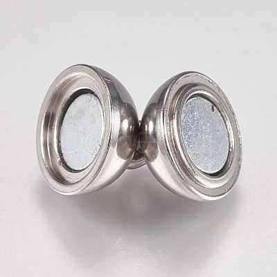Tarnish Resistant 304 Stainless Steel Magnetic Clasps X-STAS-G173-05P-10mm-1