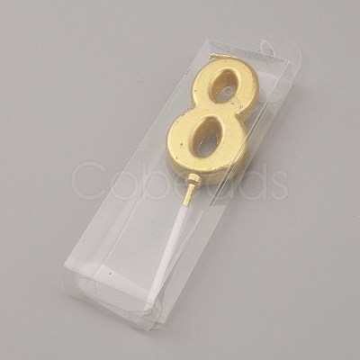 Paraffin Golden Candles DIY-K028-A-08-1