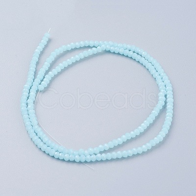 Imitation Jade Glass Beads Strands GLAA-G045-A10-1