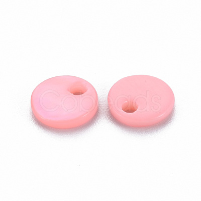 Spray Painted Freshwater Shell Charms SHEL-S276-151A-1