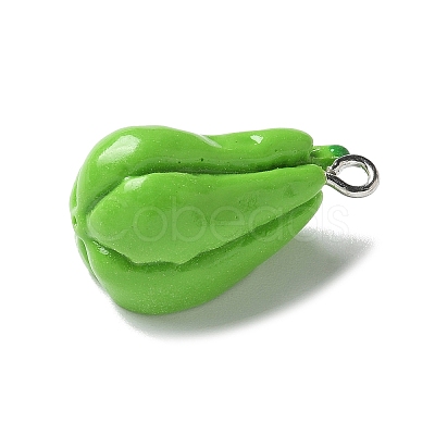 Resin Iron Pendants RESI-D280-15-1
