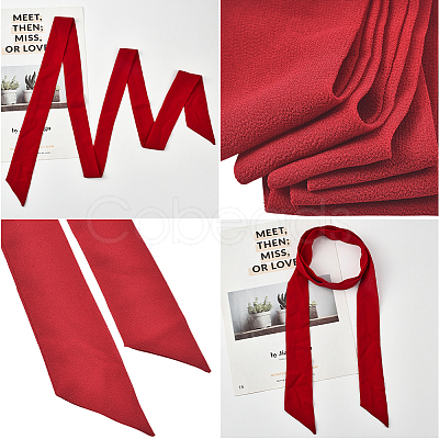 2Pcs Chiffon Ties for Women AJEW-SP0003-52B-1