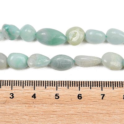 Natural Amazonite Nuggets Beads Strands X-G-J335-31A-1