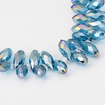 Electroplate Glass Beads Strands LS-EGLA-J068-AB08-1