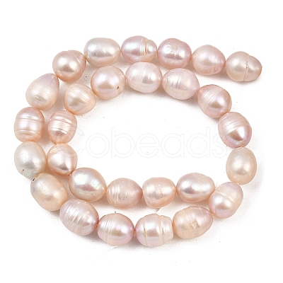 Natural Cultured Freshwater Pearl Beads Strands PEAR-F020-24B-1