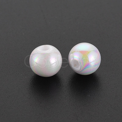 Opaque Acrylic Beads MACR-S370-D8mm-01-1