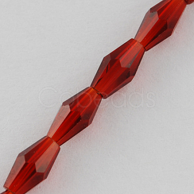 Glass Beads Strands X-GLAA-R026-8x4mm-08-1