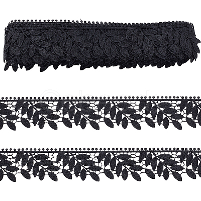 10 Yards Leaf Polyester Lace Trim OCOR-WR0001-87A-1