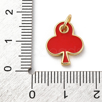 Brass Enamel Charms KK-Q098-25G-B01-1