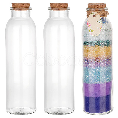 Glass Containers with Cork Lid AJEW-WH0348-242A-1