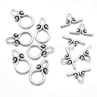 Ring Tibetan Style Alloy Toggle Clasps X-A1011Y-1