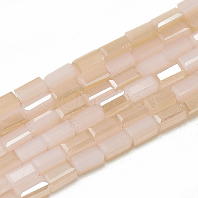 Electroplate Glass Beads Strands EGLA-Q101-B01-1