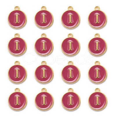 Golden Plated Alloy Enamel Charms X-ENAM-S118-08I-1