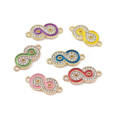 Alloy Crystal Rhinestone Connector Charms FIND-C019-38KCG-1