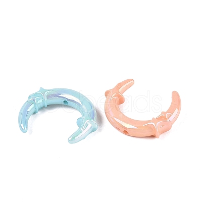 Luminous UV Plating Opaque Acrylic Beads OACR-Q204-32-1