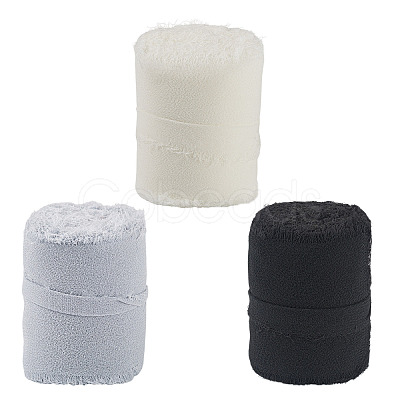 3 Rolls 3 Colors Polyester Ribbon OCOR-TA0003-28C-1