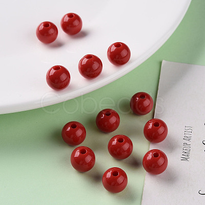 Opaque Acrylic Beads LS-X-MACR-S370-C10mm-A14-1